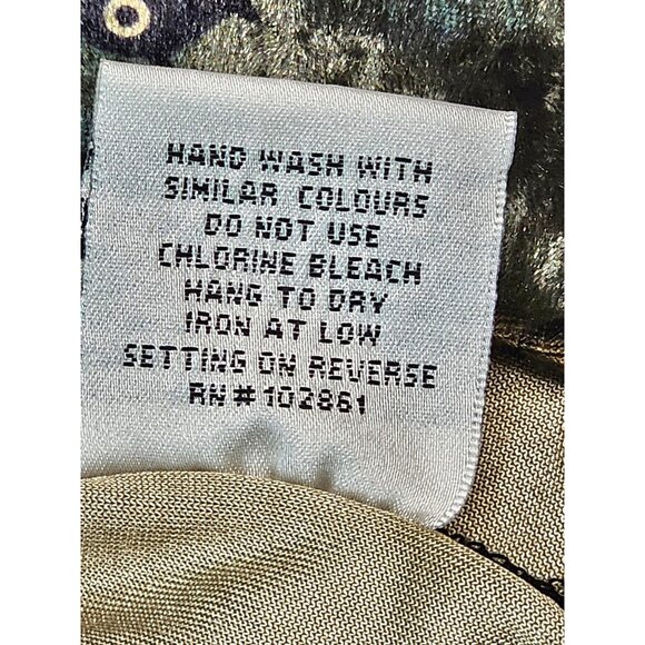 Adore Black Crochet & Velvet Top With Embellished Flared Sleeves L - Picture 10 of 12